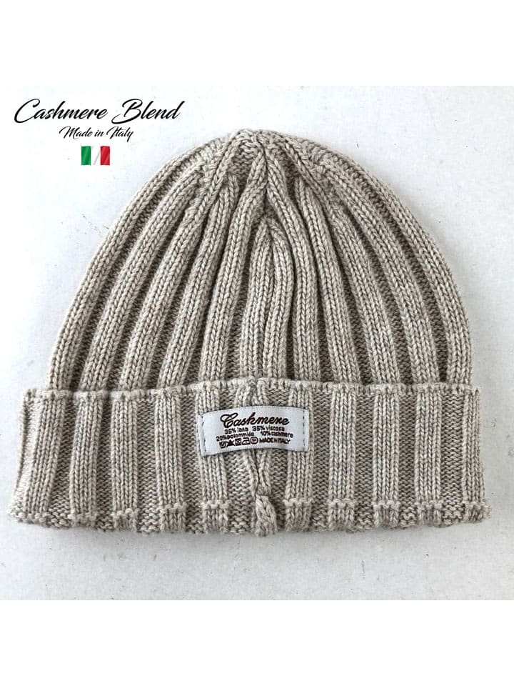MILANO AMOUR Mütze mit Kaschmiranteil in Beige - 50% | Damen-muetzen-caps