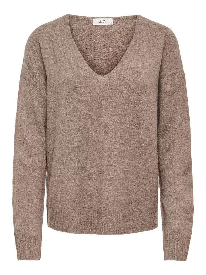JDY Pullover "Elanora" in Beige - 48% | Größe XL | Damen-pullover-cardigans