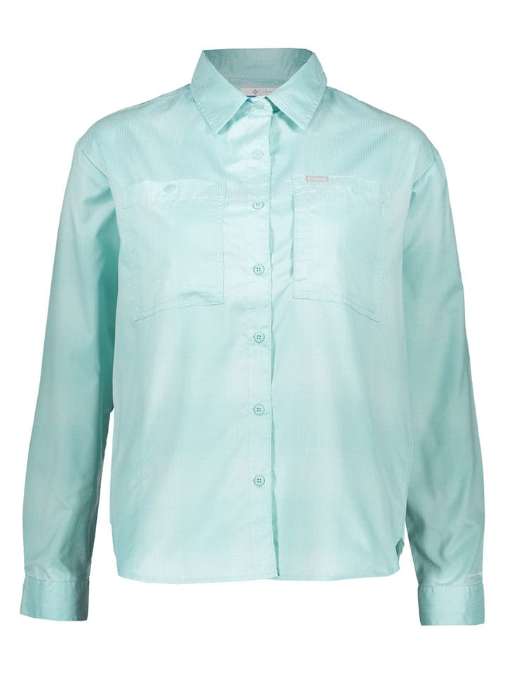 Columbia Funktionshemd "Silver Ridge Utility Pat" in Mint - 71% | Größe M | Damen-outdoor-tops-shirts