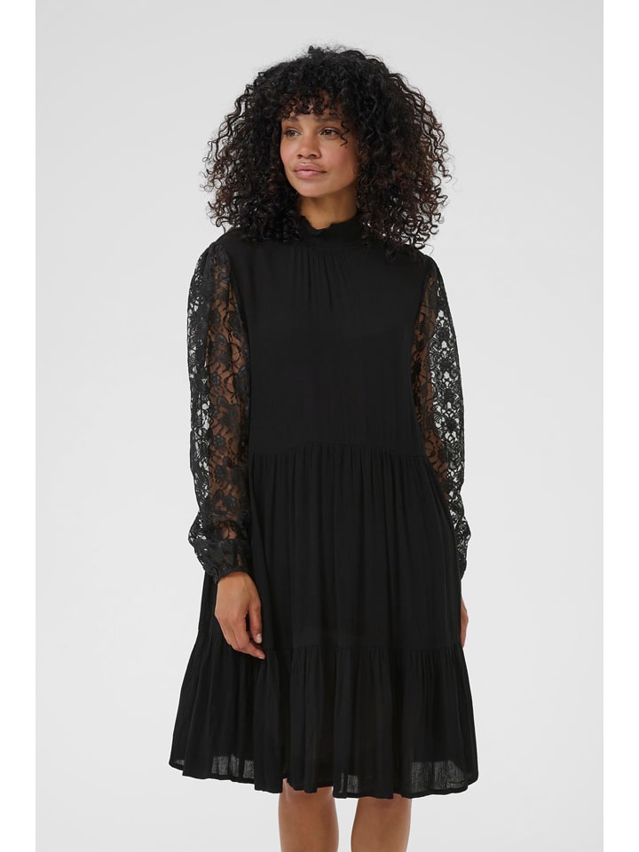 Kaffe Kleid in Schwarz - 49% | Größe 38 | Damen-kleider