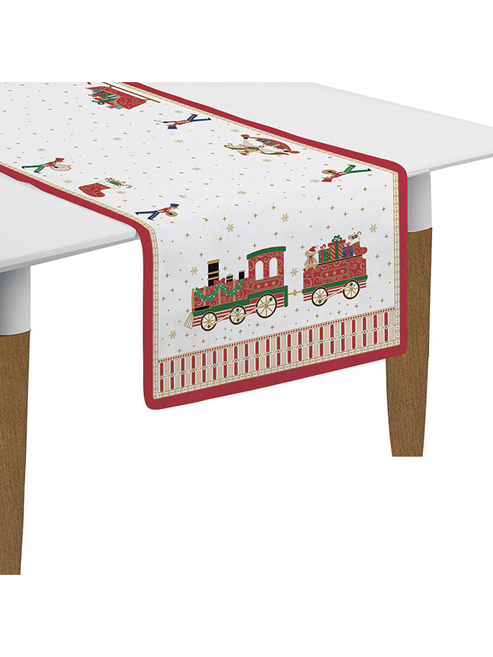 Easy Life Tischläufer in Weiß/ Bunt - (L)140 x (B)45 cm - 10% |