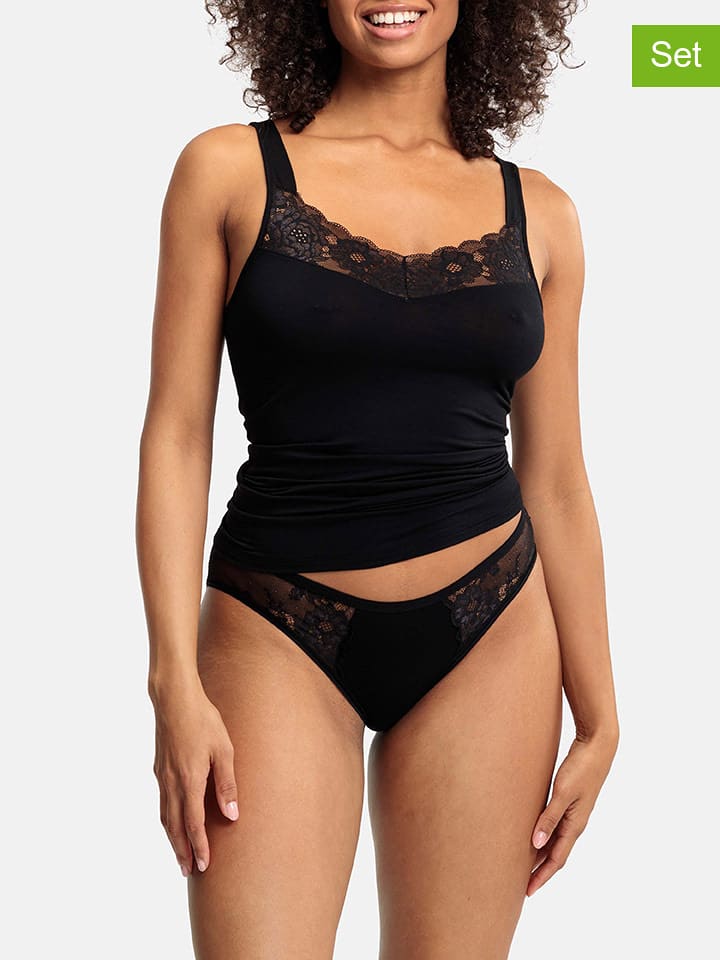 SPEIDEL 2er-Set: Slips in Schwarz - 57% | Größe 44 | Damen-unterteile