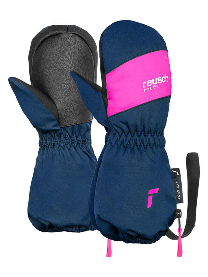 Reusch Ski-/ Snowboardfäustlinge "Cliff R-TEX XT" in Dunkelblau/ Pink - 33% | Größe 3/4 | Baby-handschuhe