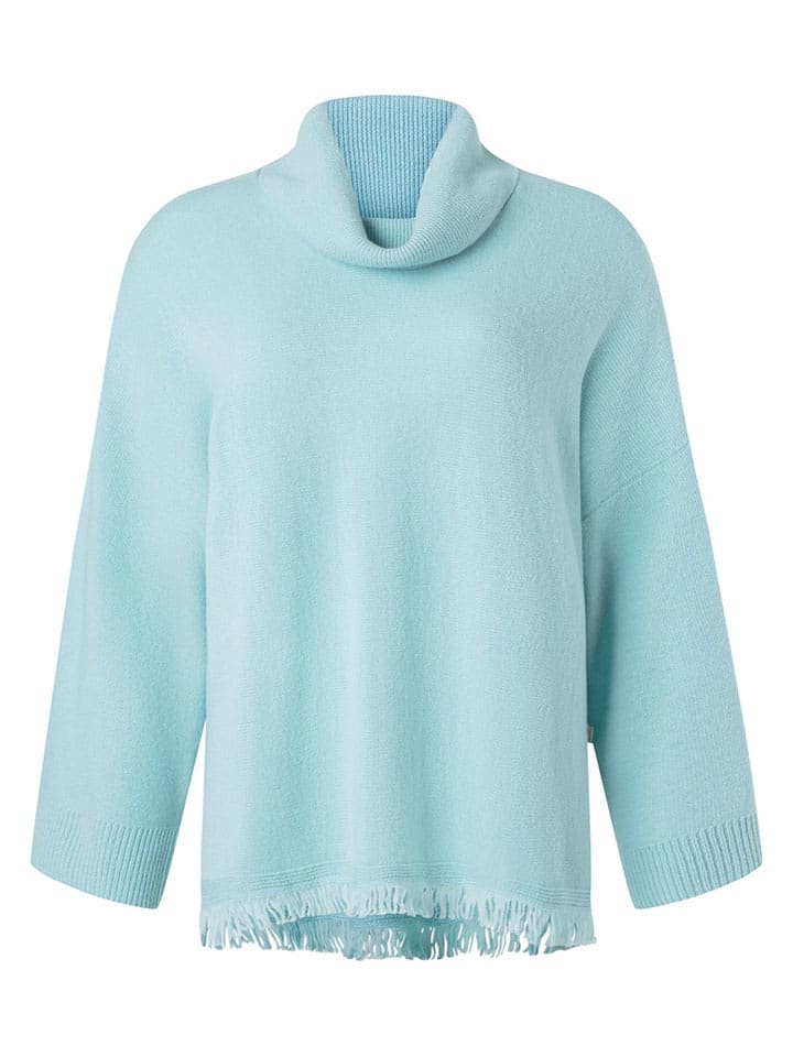 Maerz Muenchen Wollrollkragenpullover in Hellblau - 69% | Größe 38 | Damen-pullover-cardigans