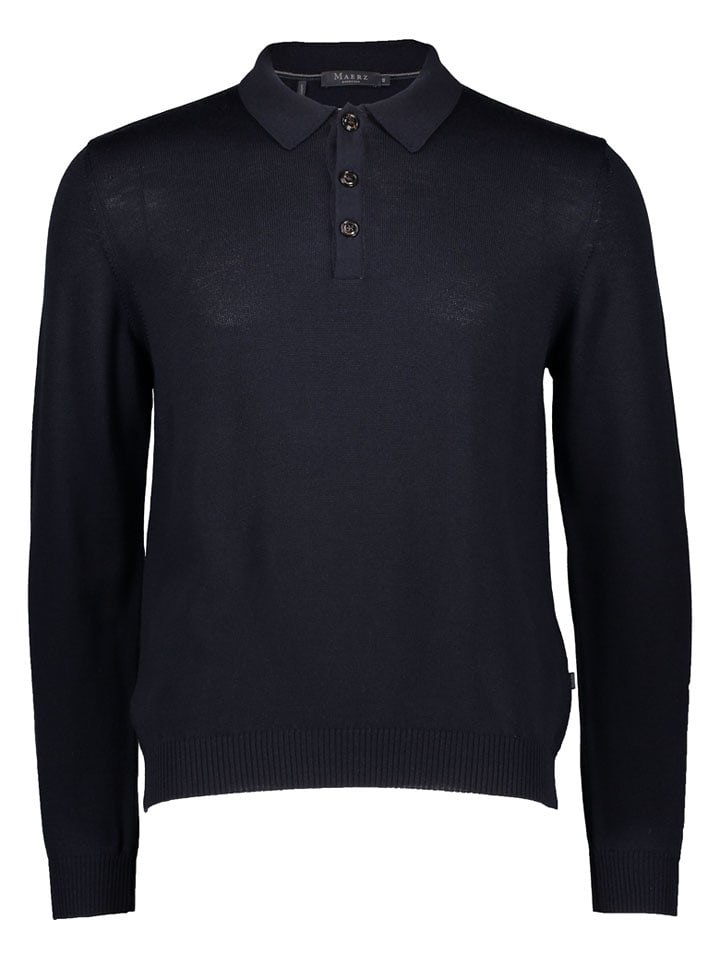 Maerz Muenchen Woll-Pullover in Dunkelblau - 40% | Größe 50 | Herren-plussize