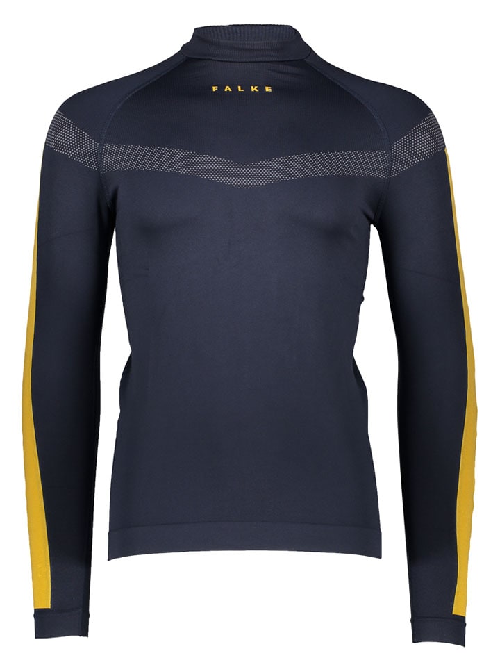 Falke Funktionsunterhemd "Intimo" in Dunkelblau/ Gelb - 57% | Größe S | Damen-sportunterwaesche