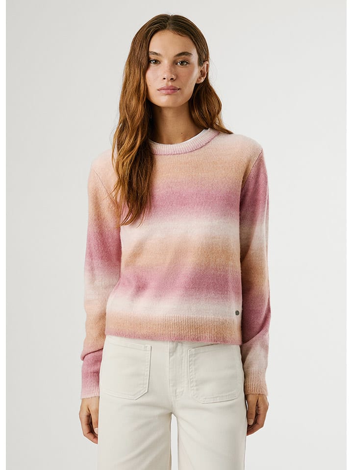 Pepe Jeans Pullover "Colombe" in Apricot/ Rosa - 28% | Größe M | Damen-pullover-cardigans