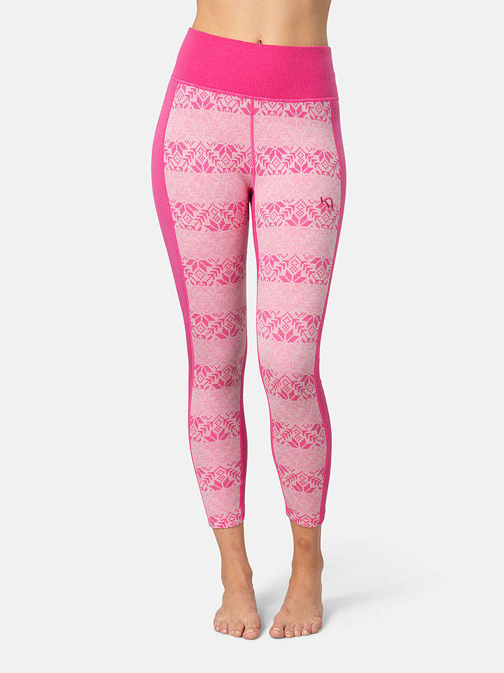KARI TRAA Merinowoll-Thermounterhose "Anna" in Pink - 58% | Größe XS | Damen-sportunterwaesche