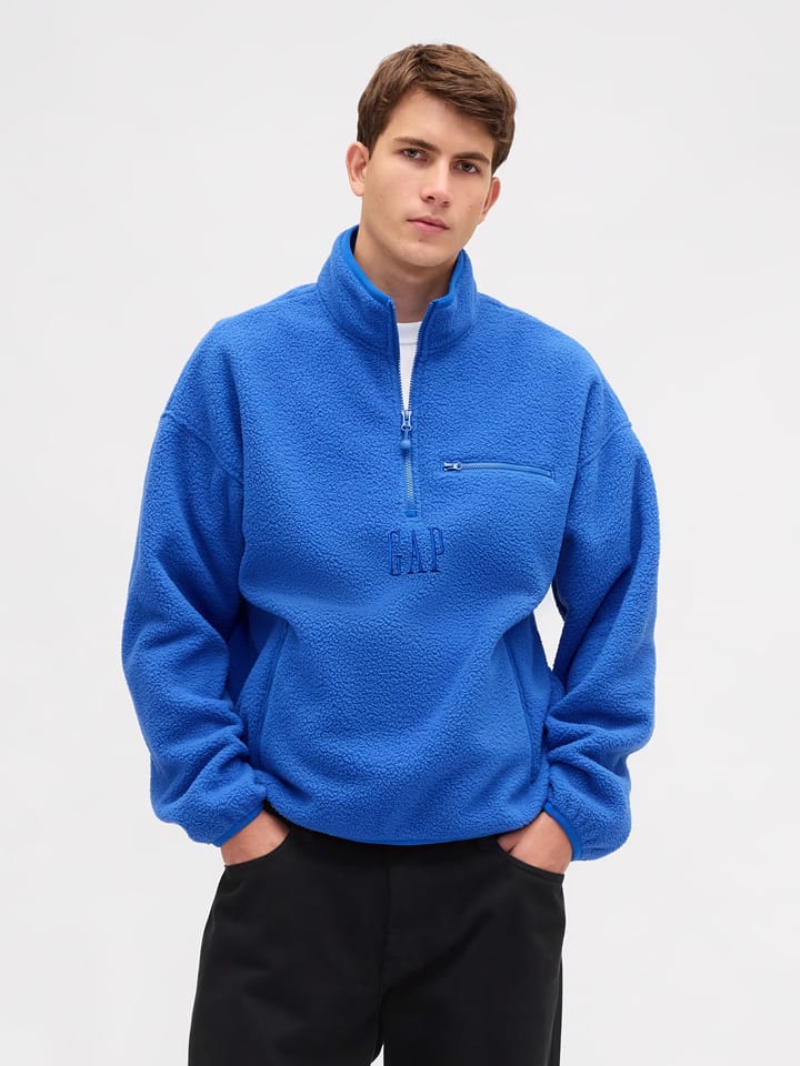 GAP Fleecepullover in Blau - 65% | Größe L | Herren-fleece