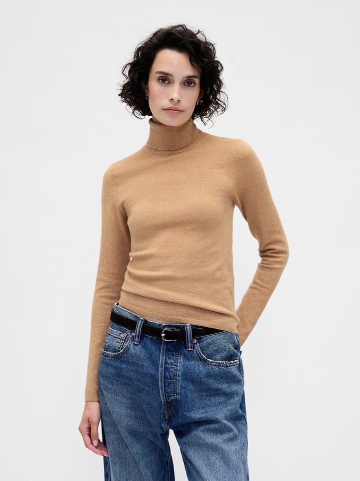 GAP Rollkragenpullover in Camel - 74% | Größe XS | Damen-pullover-cardigans