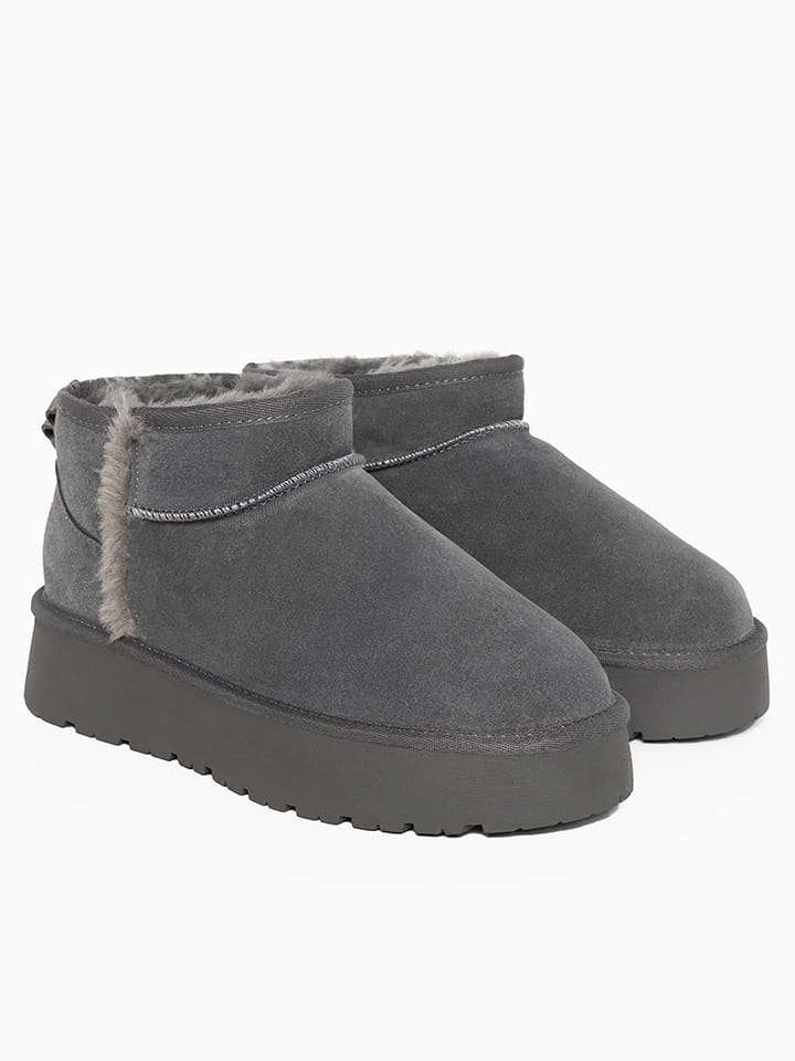 Gooce Leder-Winterboots "Wizz" in Grau - 62% | Größe 41 | Damen-stiefel