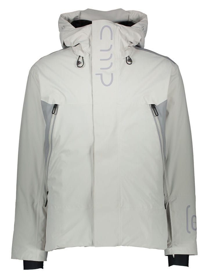 cmp Ski-/ Snowboardjacke in Weiß/ Grau - 55% | Größe L | Herren-outdoorjacken
