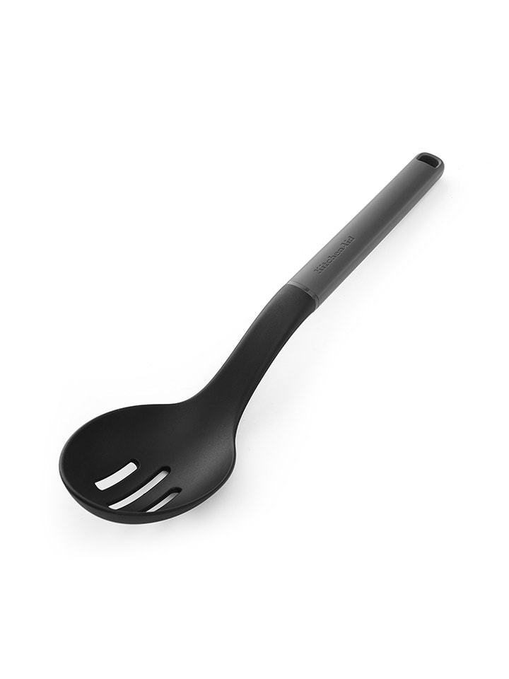 KitchenAid Schaumlöffel "Classic" in Schwarz/ Grau - (L)34 cm - 15% | Kuechenhelfer