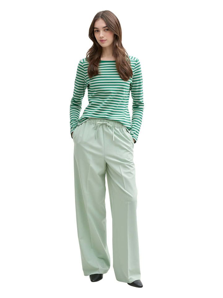 TOM TAILOR Denim Longsleeve in Grün - 46% | Größe M | Damen-tops