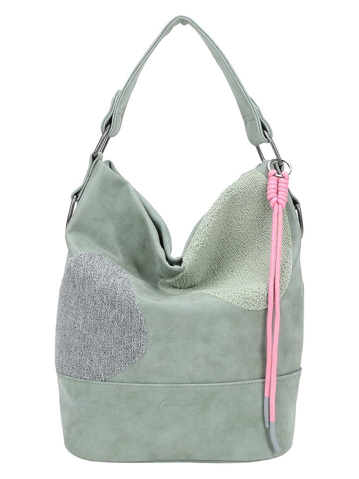 Fritzi aus Preußen Schultertasche "Olga" in Grün/ Grau - (B)27 x (H)37 x (T)17 cm - 50% | Damen-taschen