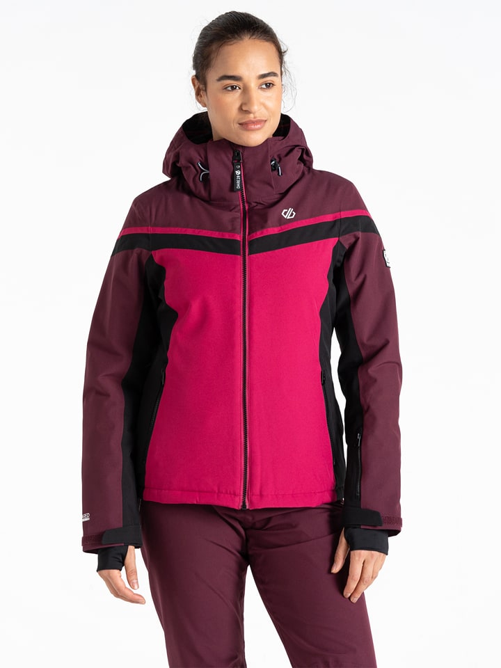 Dare 2b Ski-/ Snowboardjacke "Flurry" in Bordeaux/ Rot - 79% | Größe 40 | Damen-outdoorjacken