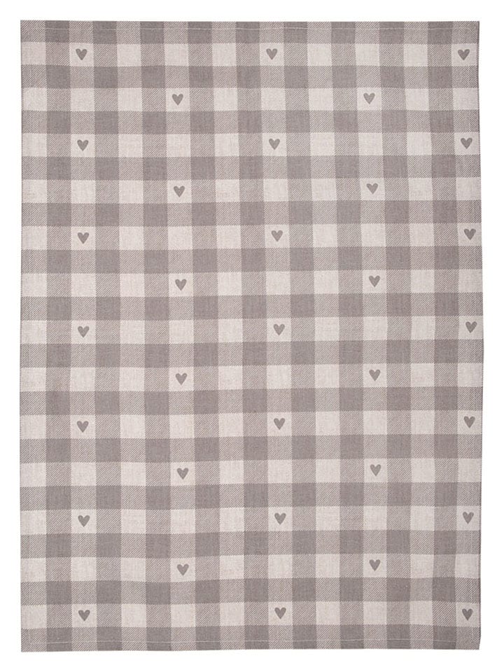 Clayre & Eef Küchentuch in Grau - (L)70 x (B)50 cm - 30% | Tischwaesche