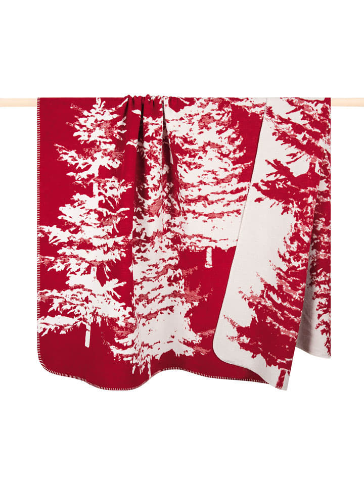 PAD Concept Plaid ''Pine'' in Rot/ Creme - (L)200 x (B)150 cm - 33% | Decken