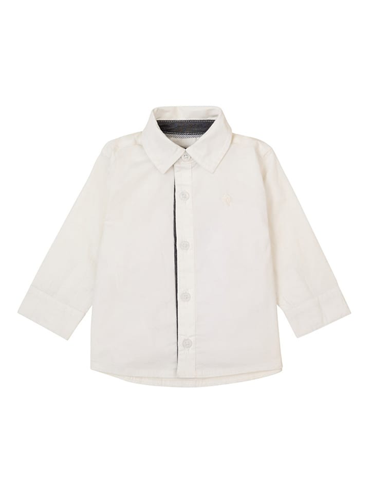 Noppies Hemd "Golden" in Weiß - 54% | Größe 92 | Baby-hemden-blusen