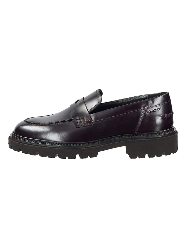 GANT Footwear Leder-Schnürschuhe "Ivyhill" in Bordeaux - 43% | Größe 40 | Damen-schuhe-halbschuhe