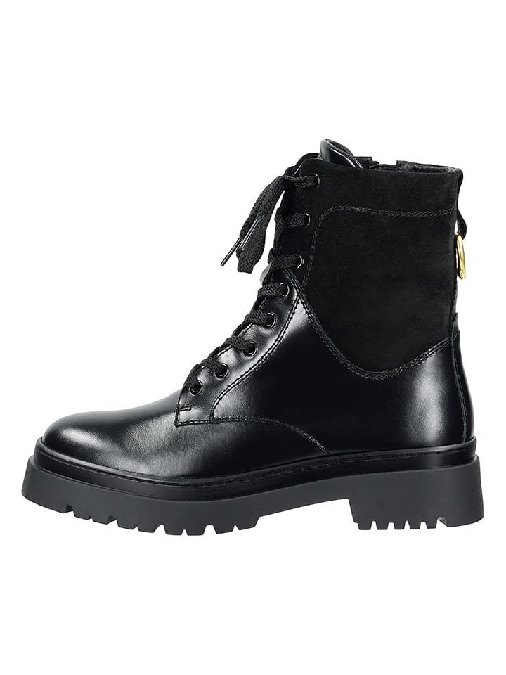 GANT Footwear Leder-Boots "Aligrey" in Schwarz - 49% | Größe 37 | Damen-stiefel