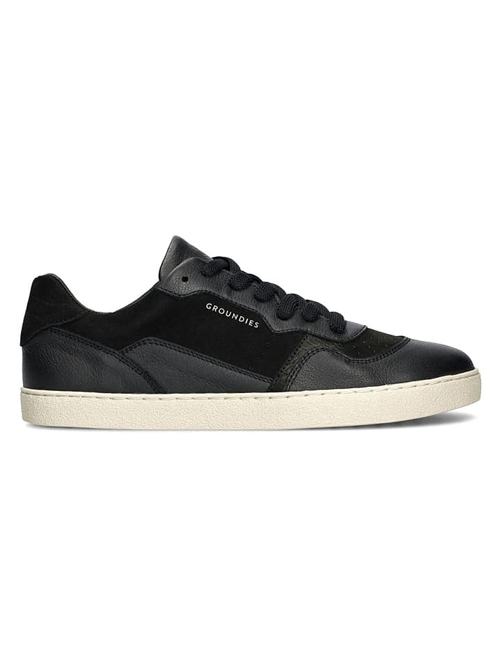Groundies Leder-Barfußschuhe "Nova Special" in Schwarz - 48% | Größe 40 | Damen-sneakers