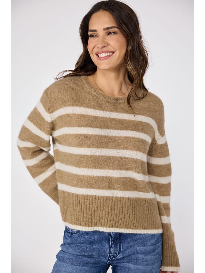LIEBLINGSSTÜCK Pullover in Camel/ Beige - 73% | Größe 36 | Damen-pullover-cardigans