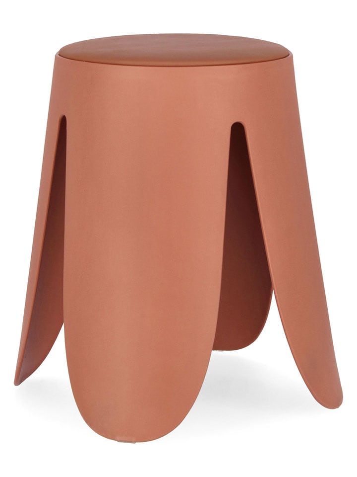 Bizzotto Hocker "Imogen" in Orange - (H)47 x Ø 37 cm - 14% | Sitzmoebel