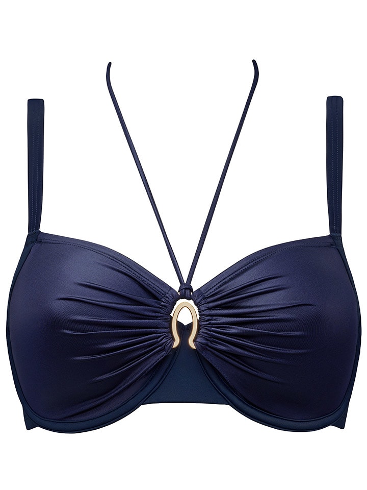 Marlies Dekkers Bikini-Oberteil "Jet Set" in Dunkelblau - 57% | Größe 75B | Damen-bademode