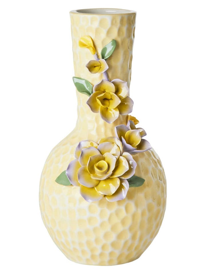 Rice Vase "Sculpture" in Creme - (H)25 cm - 46% | Kerzen-vasen