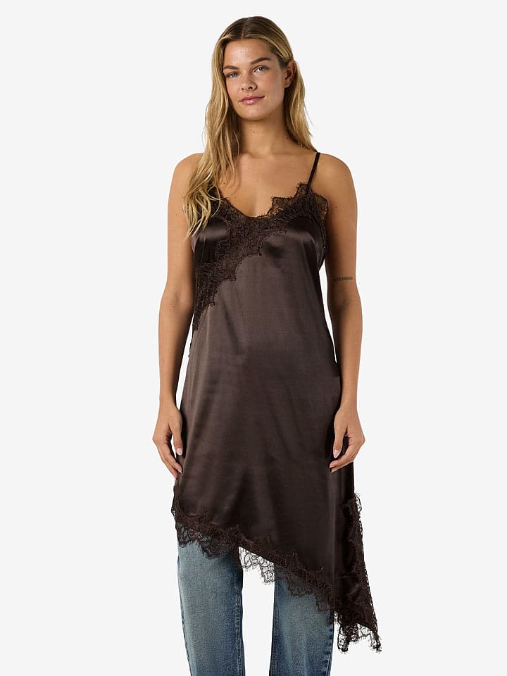 Noisy may Kleid "Sofie" in Dunkelbraun - 40% | Größe L | Damen-kleider