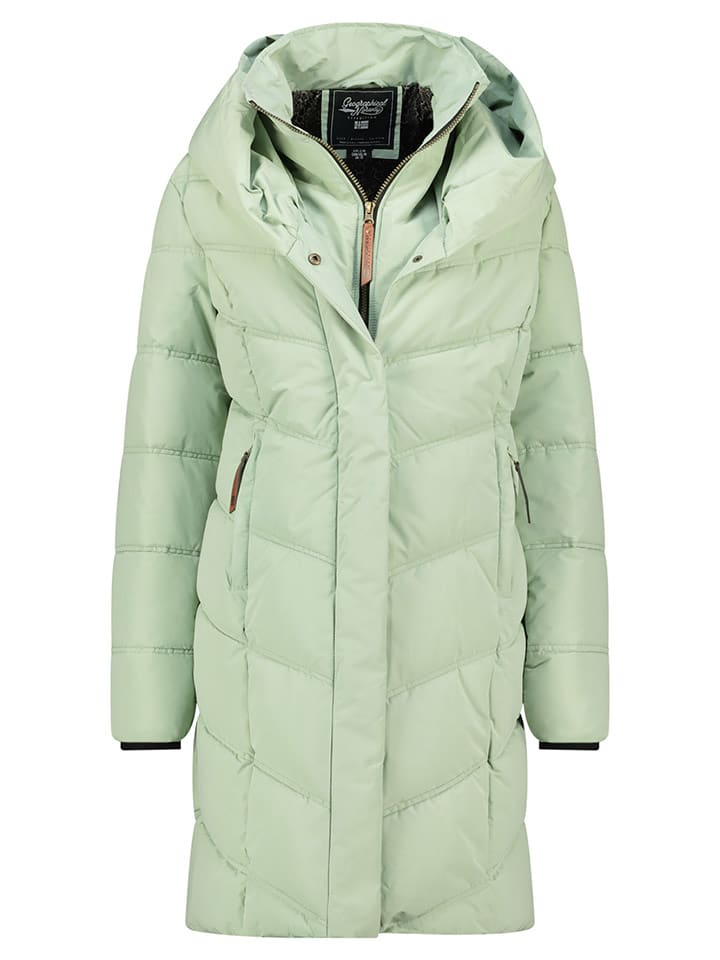 Geographical Norway Wintermantel "Djamila" in Hellgrün - 68% | Größe XL | Damenjacken