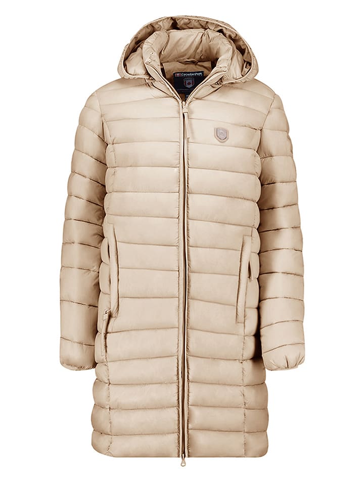 Geographical Norway Steppmantel "Atikotal" in Beige - 65% | Größe L | Damenjacken