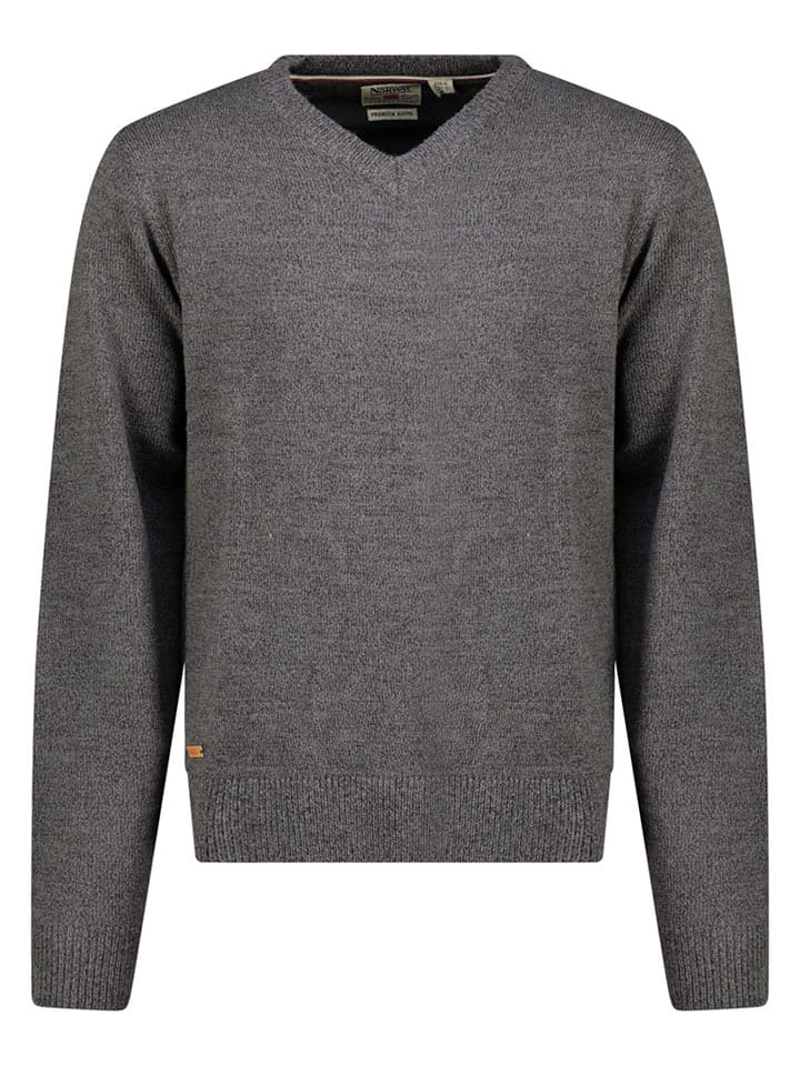 Geographical Norway Pullover "Froste" in Grau - 78% | Größe S | Herren-plussize