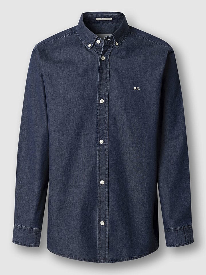 Pepe Jeans Jeanshemd - Slim Fit - in Blau - 44% | Größe L | Herren-plussize
