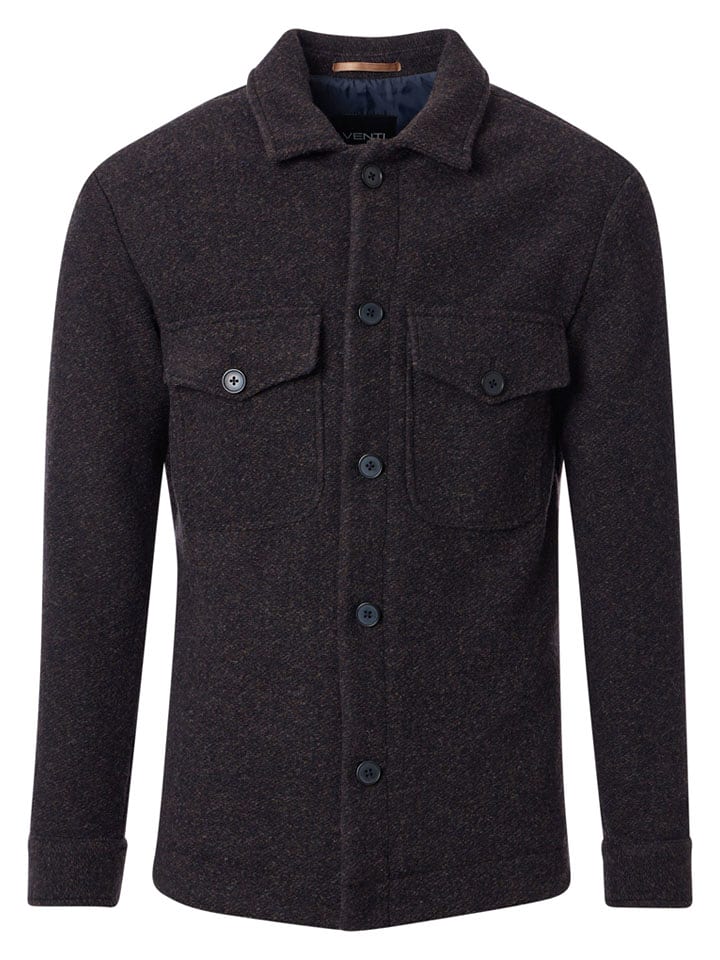 CASAMODA Hemdjacke in Schwarz - 59% | Größe 52 | Herren-plussize