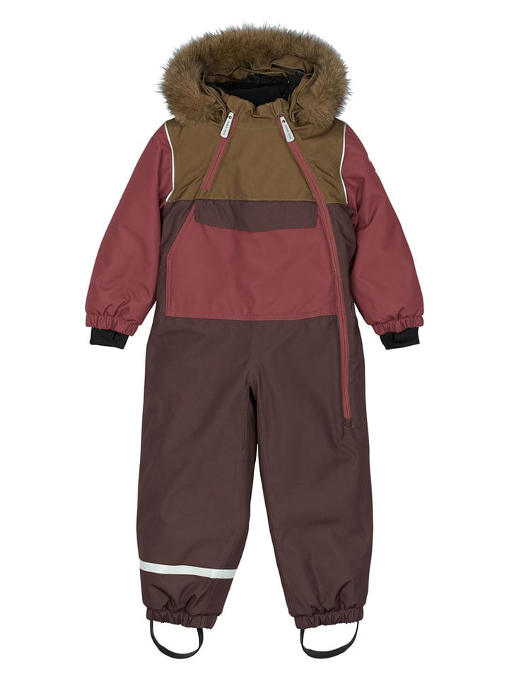 mikk-line Schneeanzug in Braun/ Rot - 52% | Größe 110 | Babyjacken