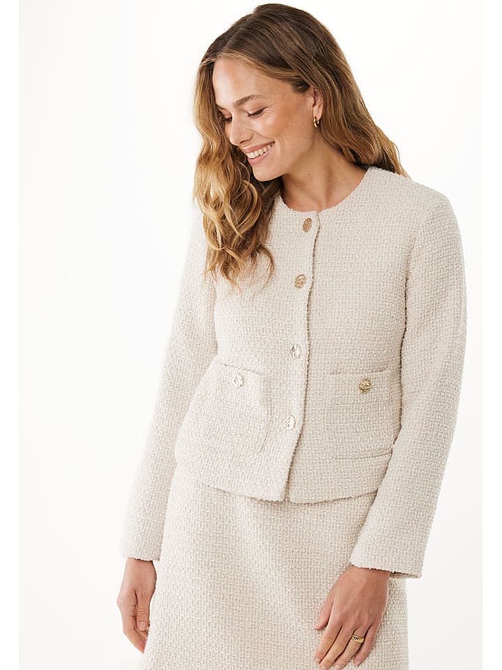 Mexx Blazer in Creme - 65% | Größe 36 | Damenjacken