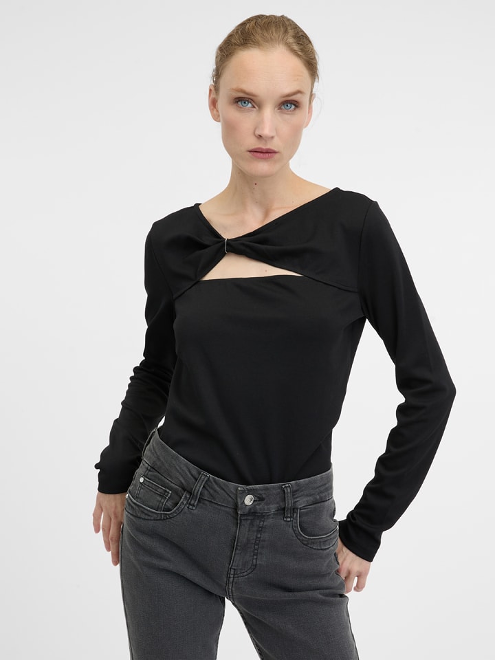 orsay Longsleeeve in Schwarz - 45% | Größe M | Damen-tops