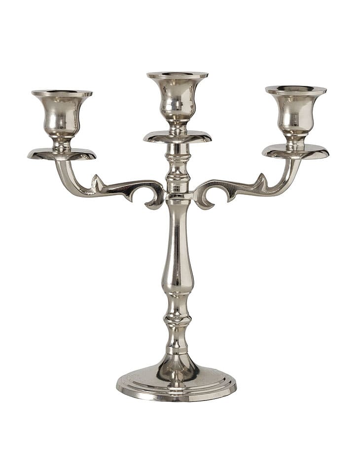 Boltze Kerzenleuchter "Varas" in Silber - (H)26 cm - 22% | Kerzen-vasen