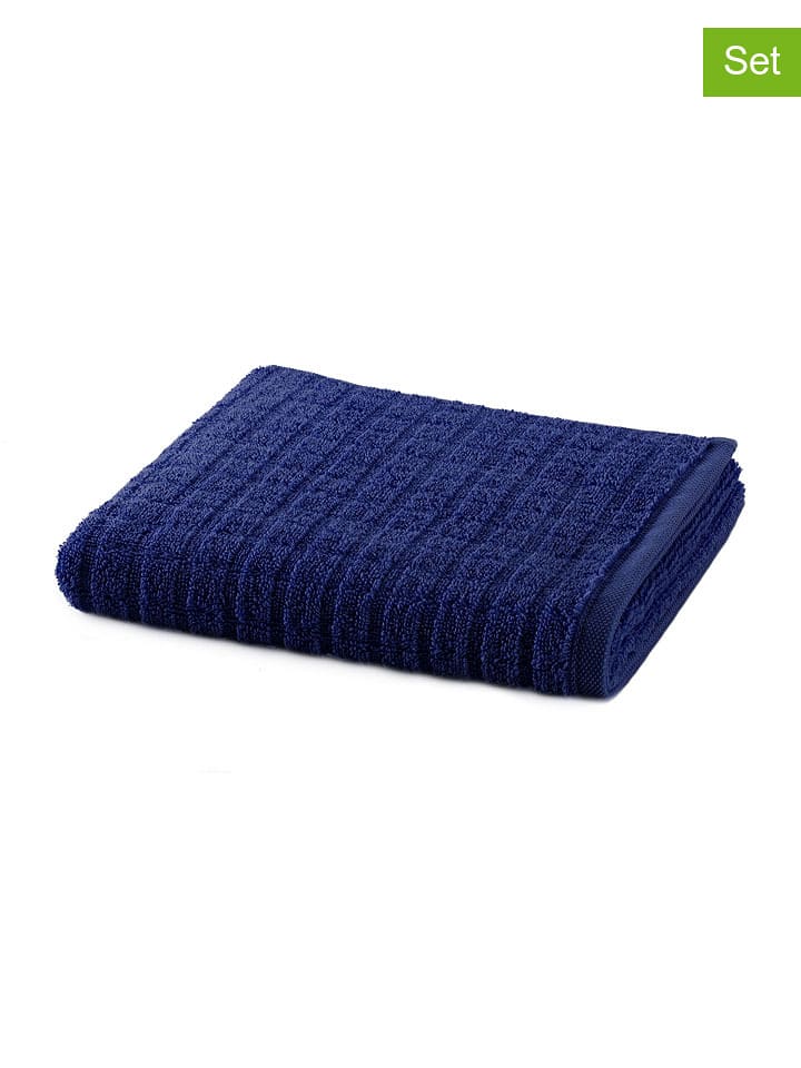 Möve for Frottana 3er-Set: Handtücher "Möve for frottana" in Dunkelblau - 14% | Größe 50x100 cm | Badtextilien