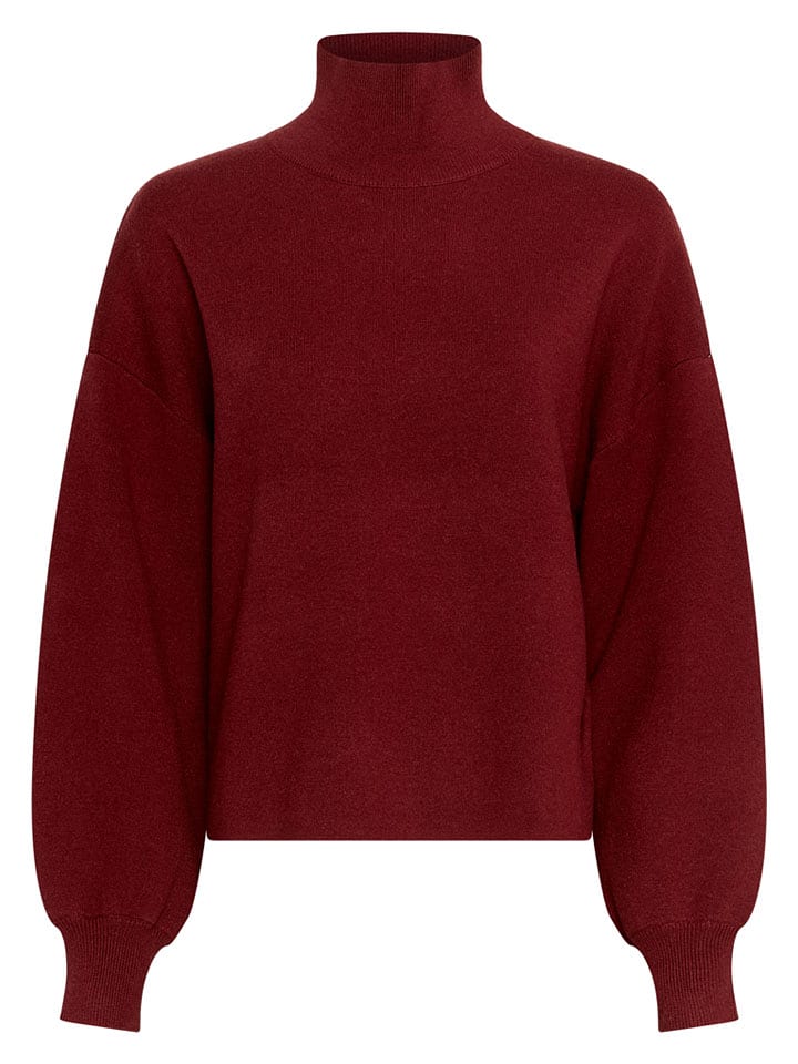MOSS COPENHAGEN Pullover "Mercy" in Bordeaux - 41% | Größe M/L | Damen-pullover-cardigans