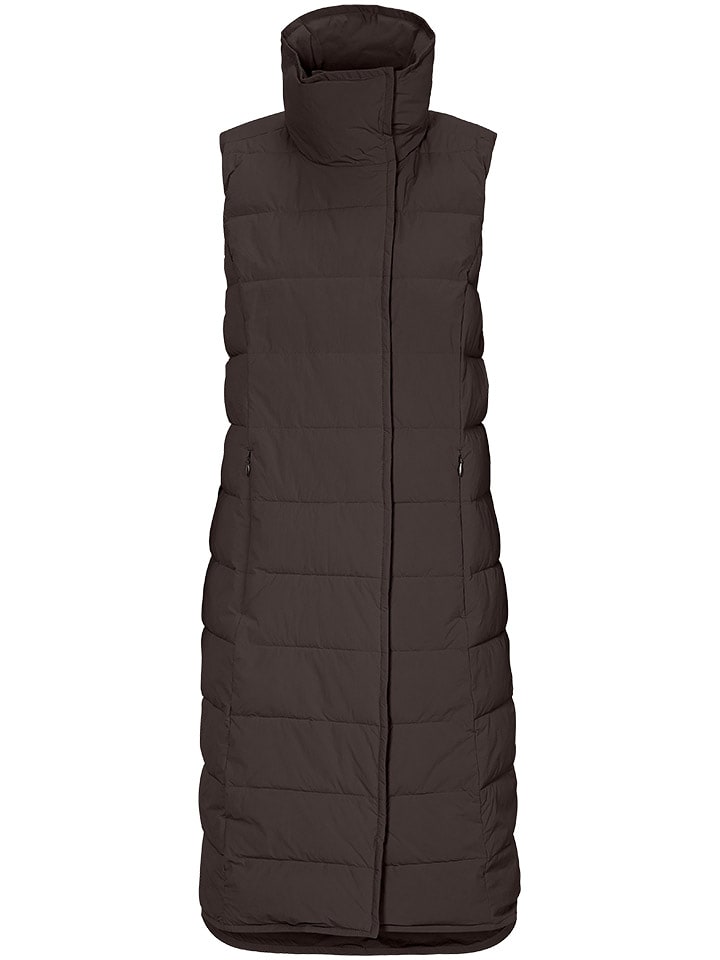 Didriksons Steppweste "Yrsa" in Braun - 58% | Größe 34 | Damen-outdoorjacken