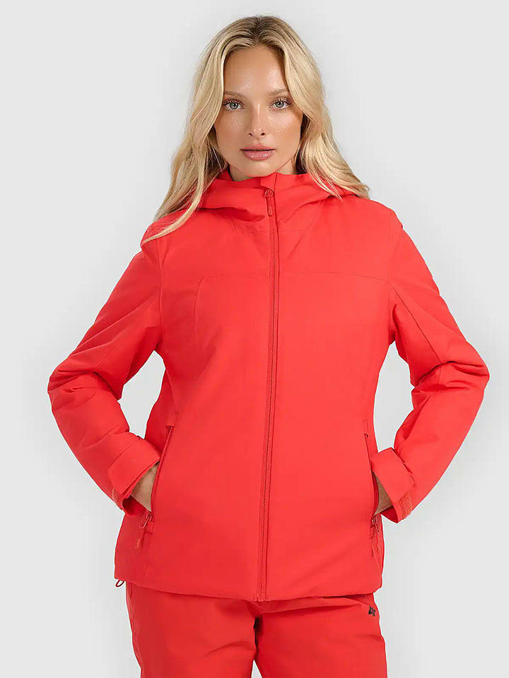 4F Ski-/ Snowboardjacke in Rot - 64% | Größe XXL | Damen-outdoorjacken