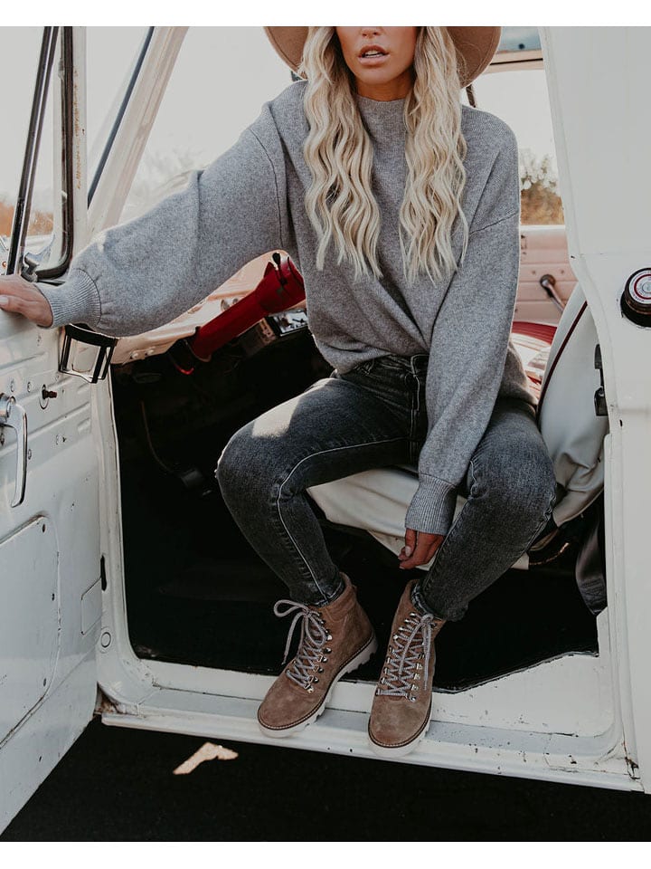 Milan Kiss Pullover in Grau - 63% | Größe L | Damen-pullover-cardigans