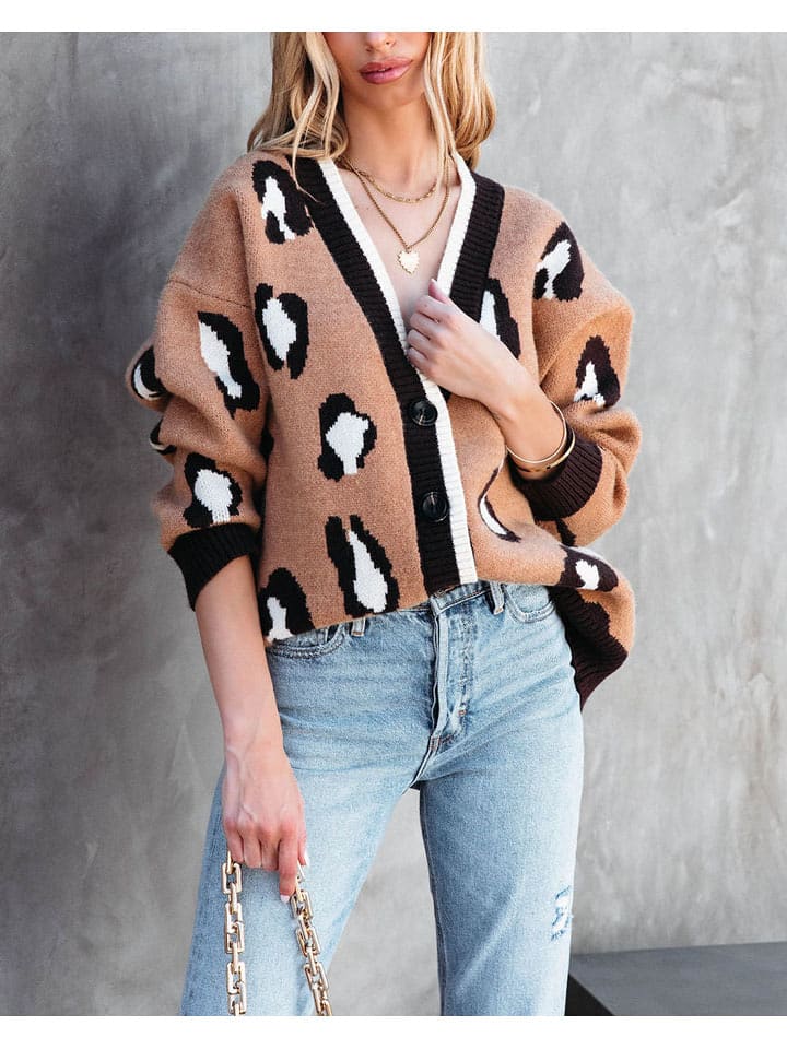 Milan Kiss Cardigan in Beige - 58% | Größe M | Damen-pullover-cardigans