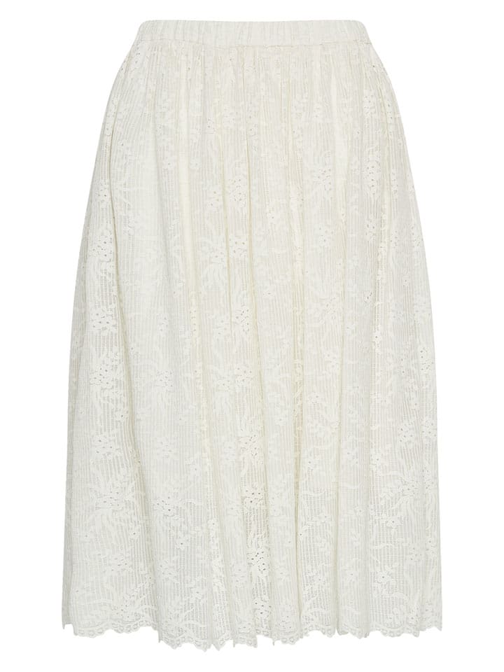 MOSS COPENHAGEN Rock "Dorota" in Creme - 49% | Größe L | Damenroecke