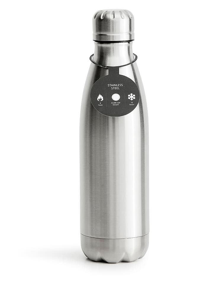Sagaform Edelstahl-Trinkflasche ''Olle'' in Silber - 500 ml - 24% | Damen-outdoor-ausruestung