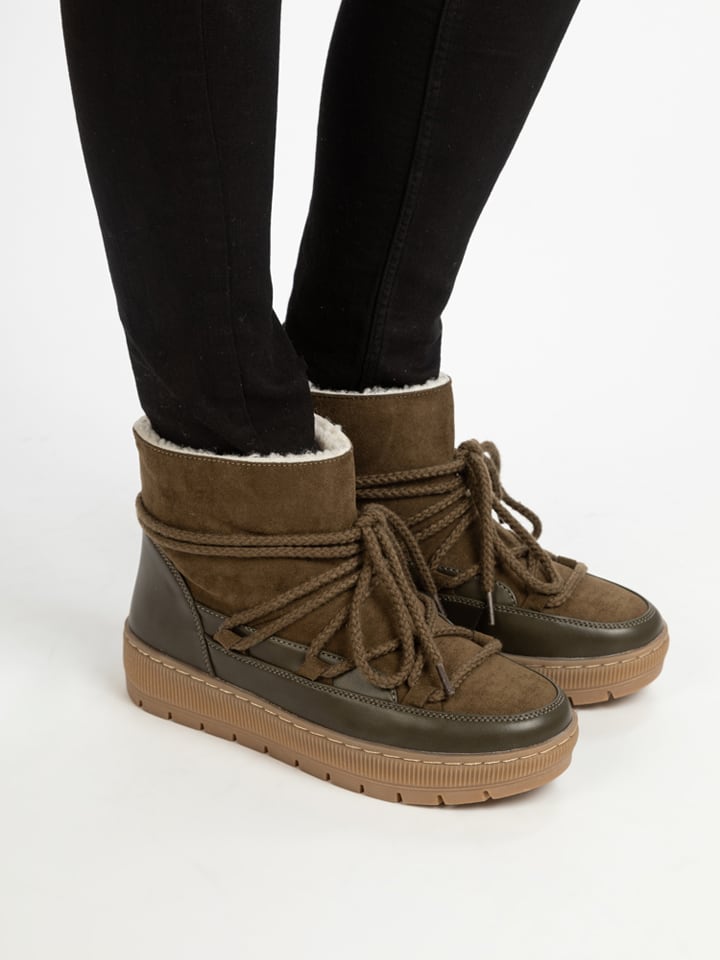 Bellucci Winterboots in Dunkelgrün - 71% | Größe 36 | Damen-stiefel