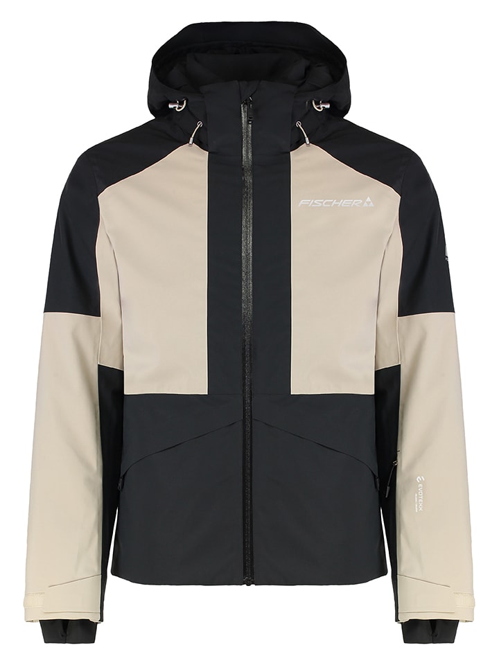 Fischer Ski-/ Snowboardjacke "Explorer" in Beige/ Schwarz - 59% | Größe M | Herren-outdoorjacken